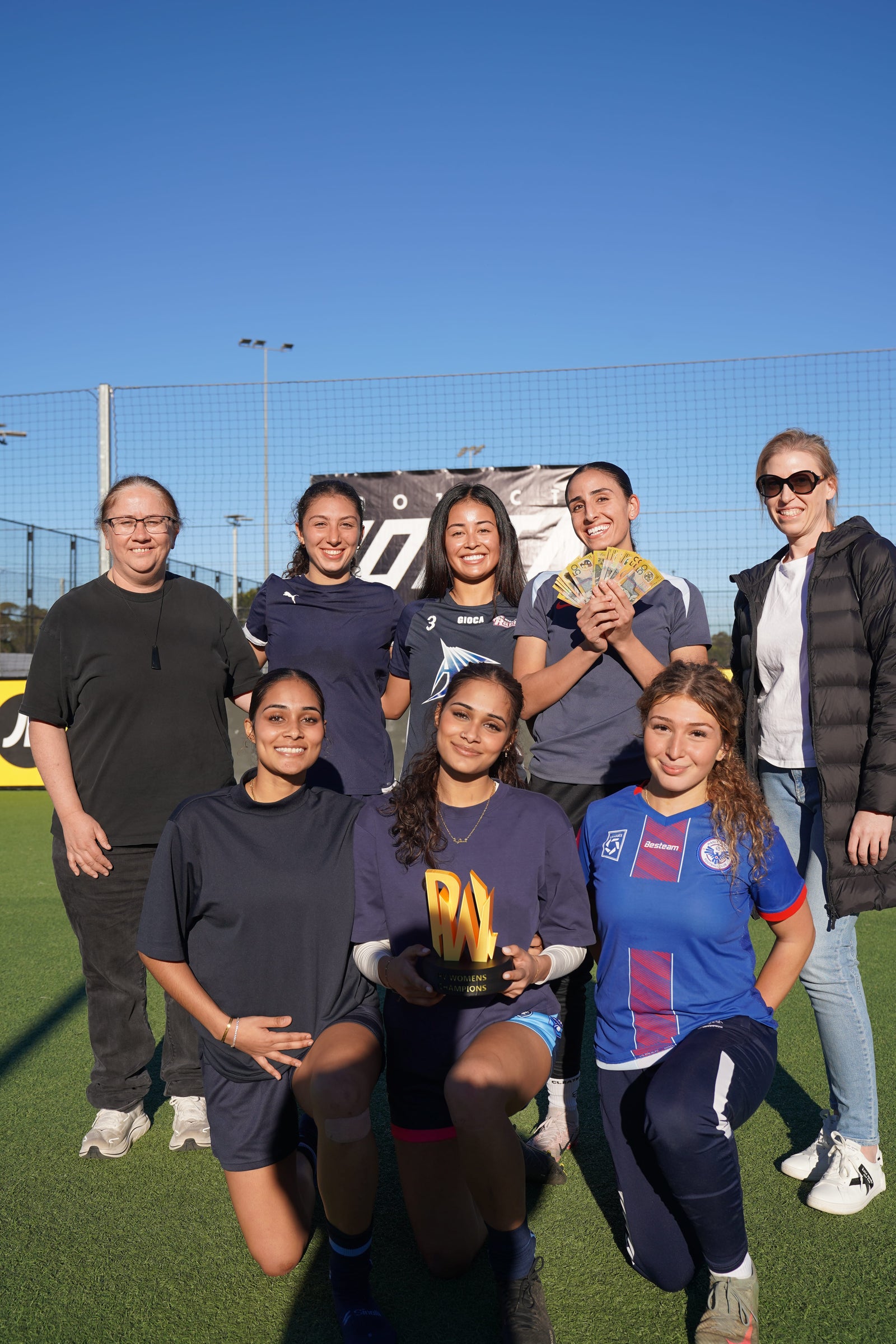 GOAL Diggers after winning PVW